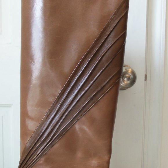 New Bally Pull On Boots Tan Leather Made in Italy sz 7.5 - Picture 9 of 16